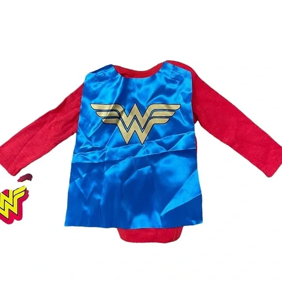 HAPPY THREADS BABY GIRLS WONDER WOMAN ONESIE - Picture 5 of 8